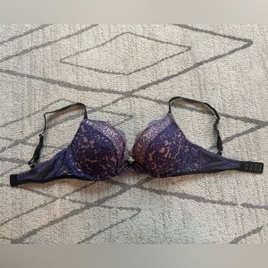 Victoria's Secret Deep Purple Lace Bra